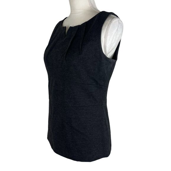 Cabi Style 649 Perfect Shell Ponte Tank Top Gray Sleeveless Blouse Size 6 - Picture 5 of 8
